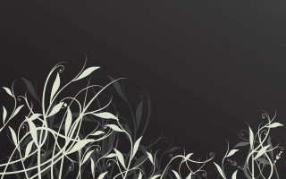 Gothic bamboo plant flower leaf - swirl free wallpaper