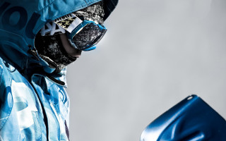 Man blue jacket sunglasses blue - abstract illusionism free wallpaper