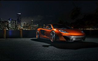 Cityscape night car milkyway planet - nice looking car free wallpaper