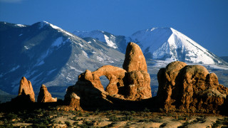 Mountain range snow capped rock - ansel adams free wallpaper