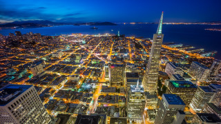 City night tower water ferris - a city free wallpaper for desktop