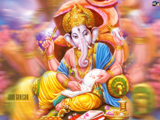 Ganesha card book lap painting 2 - a card free wallpaper