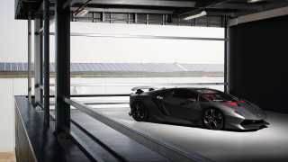 Black sports car garage solar - a roof free wallpaper