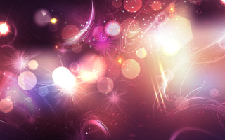 Colorful lights stars abstract digital - many light free wallpaper