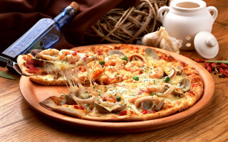 Pizza coffee flower food photography - a plate next free wallpaper