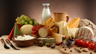 Cheeses meats table milk foods - incoherent free wallpaper