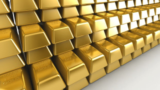 Gold bars stacked white background - a large amount free wallpaper for desktop