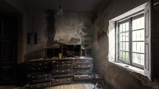 Decay library window broken glass - a broken glass free wallpaper