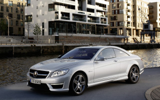 Silver car river cityscape bridge - the side of a road next free wallpaper