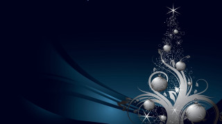 Christmas tree ornaments blue stars - ornament free wallpaper