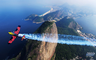 Red bull plane mountain blue - free bird wallpaper
