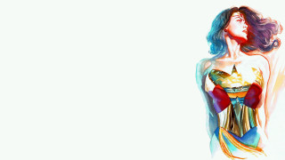 Woman colorful dress standing back - a colorful dress free wallpaper