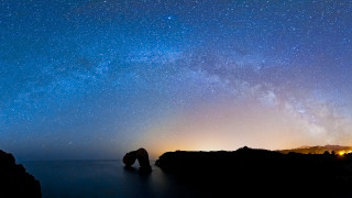 Night sky milky way rocks 2 - arthur b. carles free wallpaper