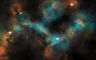 Large star cluster mandelbrot space - free stars wallpaper