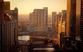 Tokyo city bridge river sunset - city background free wallpaper