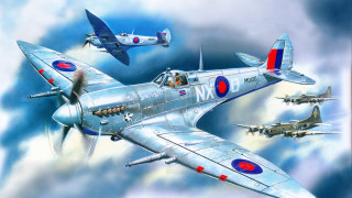 Fighter jets airbrush painting realistic - the side of the plane free wallpaper