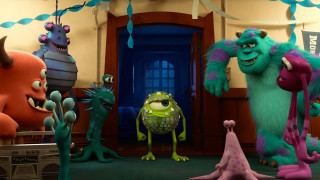 Monsters door blue ribbon green - a green monster free wallpaper