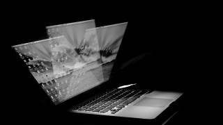 Laptop desk monitor keyboard ruins - top of a desk next free wallpaper