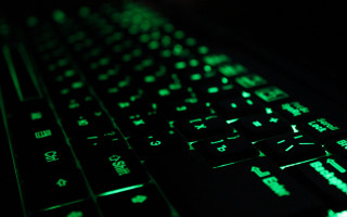 Glowing green keyboard dark multiple - a green glow free wallpaper