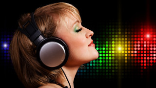 Ella guru headphones colorful background - headphone free wallpaper for desktop