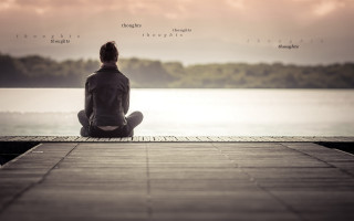 Docked person lake trees tranquil - tranquil free wallpaper