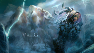 Giant horned creature mountain fantasy - a giant creature free wallpaper for desktop
