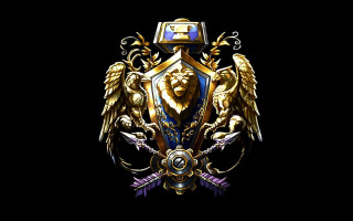Golden lions swords coatarmor renaissance - two lion free wallpaper