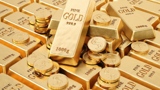 Gold bars coins price tag - a pile free wallpaper for desktop