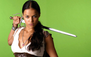 Woman sword scissors feminist art - feminist free wallpaper