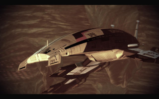 Futuristic space ship mountain clouds - a futuristic space ship free wallpaper