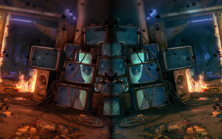 Fire television deconstructivism urban embers - deconstructivism free wallpaper