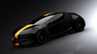 Black yellow sports car light - cgstudio free wallpaper for desktop