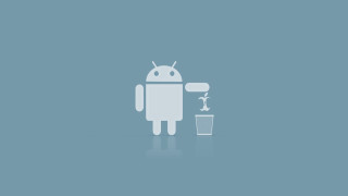 White robot glass water coffee - a white robot free wallpaper