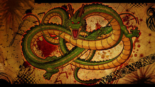 Green dragon red eyes black - a green dragon free wallpaper