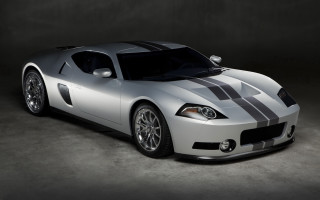 Silver sports car black stripe - hood hood free wallpaper