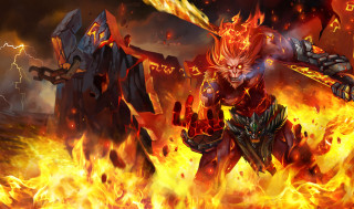 Demonic demon flames sword background - a demonic demon free wallpaper
