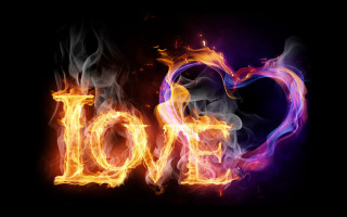 Fire love embers breathing charizard - a word free wallpaper