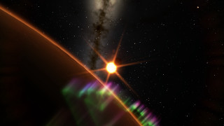 Bright star foreground dark sky - a bright star free wallpaper