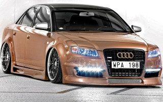 Brown car parking lot white - a wall free wallpaper