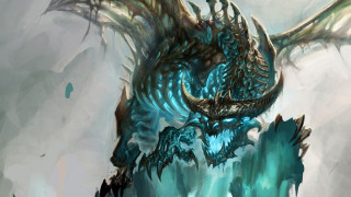 Dragon blue eyes large head - a large head free wallpaper
