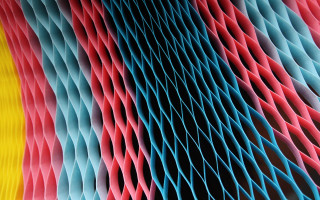 Colorful paper sculpture yellow blue - paper texture free wallpaper for desktop