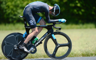 Man bike road green hills - dynamic camera angle free wallpaper