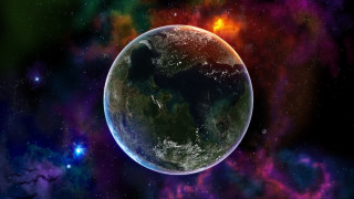 Earth space stars bright light 2 - the earth free wallpaper