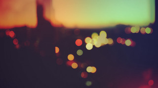 Blurry citylights rainbowsky holography bokeh - sky free wallpaper