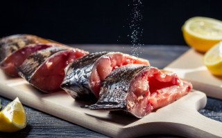 Cutting board meat lemons knife - a cutting board free wallpaper for desktop