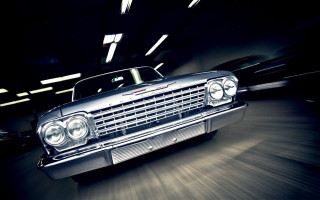 Night driving cooper motion blur - headlight free wallpaper