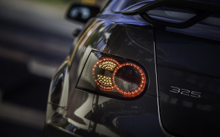 Car red taillight parked street - free motorcycles wallpaper