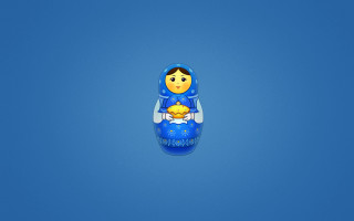 Blue maturika doll yellow face - a yellow face free wallpaper