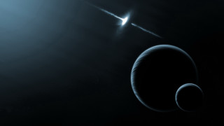 Distant object bright light space 2 - a distant object in the distance free wallpaper