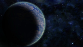 Blue planet starfield sky matte - a blue planet free wallpaper